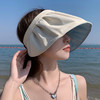 2025新款小红书爆款防紫外线遮脸遮阳防晒大帽檐太阳帽时尚贝壳帽空顶帽子女 商品缩略图1