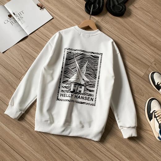 HH 25春新情侣款休闲速干弹力图案印花长袖T恤圆领卫衣 这款卫衣具有更加舒适性能 商品图6