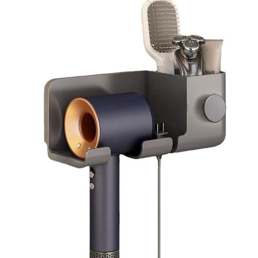 架子卫生间支架吹风机多功能加厚浴室免打孔壁挂式置物架筒电吹风 商品图4