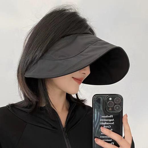 夏季新款防紫外线可折叠帽子遮阳蛋卷轻盈便携空顶透气太阳防晒帽2025新款小红书爆款 商品图0