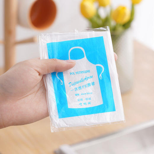 餐厅专用油污防厨房龙虾透明一次性透明围裙餐饮防水火锅塑料加厚 商品图3