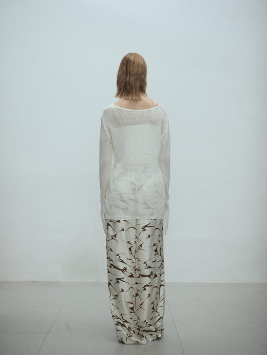 VC｜SS25081 Tully silk trousers [长裤 棕印花 / 蓝印花 ] 商品图3