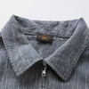 ROMI STUDIO“美式复古”亚麻棉混纺条纹小短款衬衫外套RW25SWY0073 商品缩略图2