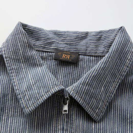 ROMI STUDIO“美式复古”亚麻棉混纺条纹小短款衬衫外套RW25SWY0073 商品图2