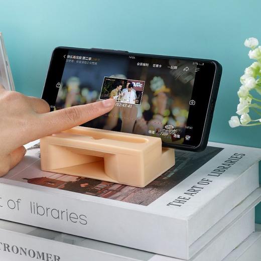 底座摆件批发懒人扩音器新款支架扩音支架多功能创意桌面手机手机 商品图3