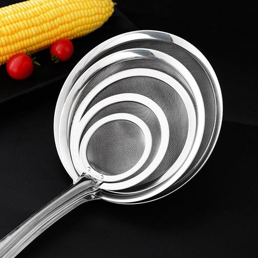 隔油滤勺家用超细厨房用漏勺果汁筛火锅漏网不锈钢豆浆过滤网捞勺 商品图2