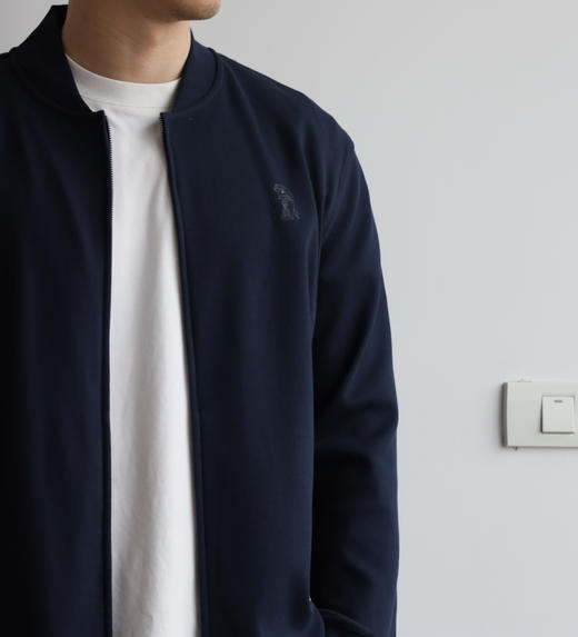 BRUNE11O CUCINE11I丝光珠地 双拉链飞行夹克外套 WT830 商品图1