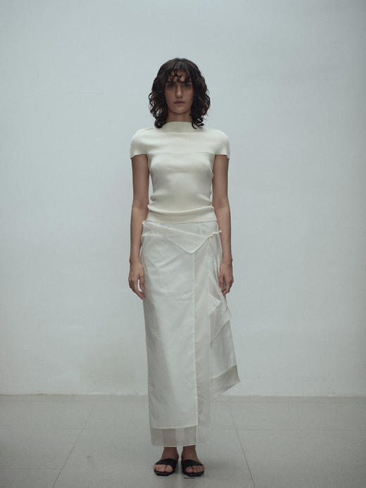 VC｜SS25147 Irene patched skirt [半身裙 米白] 商品图3