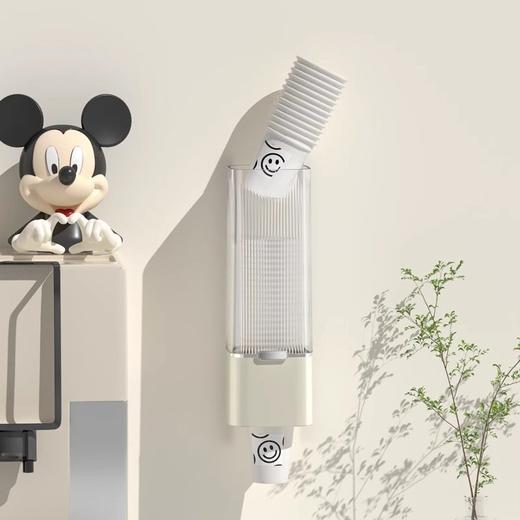 自动落杯杯子水杯纸杯纸杯架架一次性置物架取杯器架取杯器免打孔 商品图1