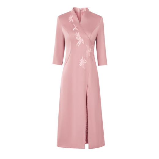 春秋季喜妈妈显年轻婚宴连衣裙收腰显瘦 LC2426 商品图4