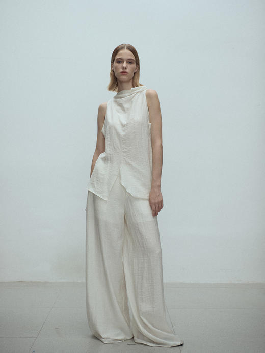 VC｜SS25065 Liberty skewed tank [上衣 深灰 / 浅灰 / 燕麦 ] 商品图5