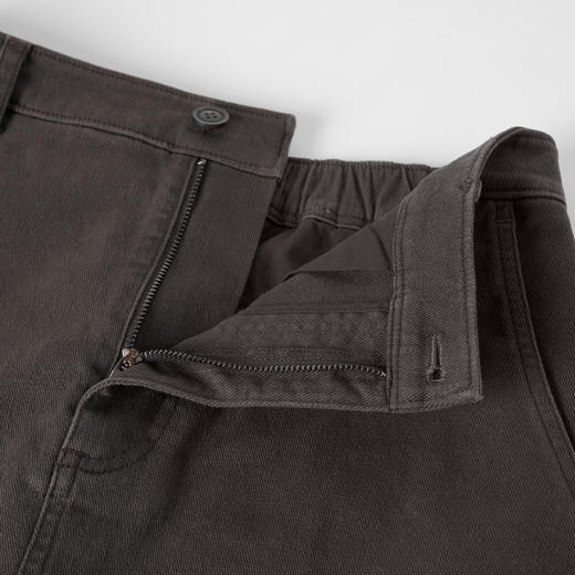 ROMI STUDIO“都市休闲”100%斜纹棉水洗后开叉廓形半裙RW24AXM0046 商品图3