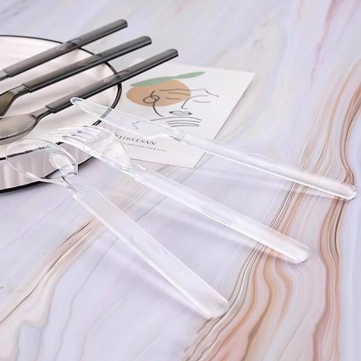 加厚西餐刀叉刀叉独立叉子套装甜品勺包装牛排一次性餐具蛋糕轻食 商品图2