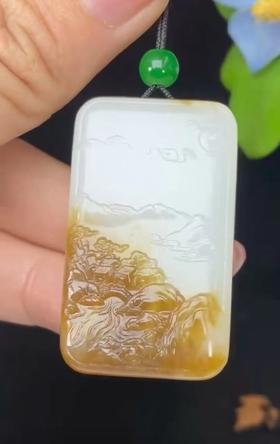 珍品糖玉山水牌