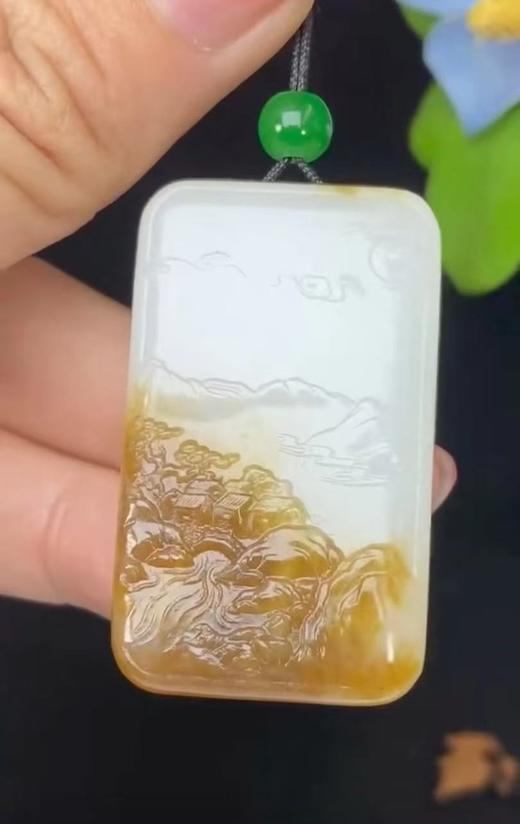 珍品糖玉山水牌 商品图0