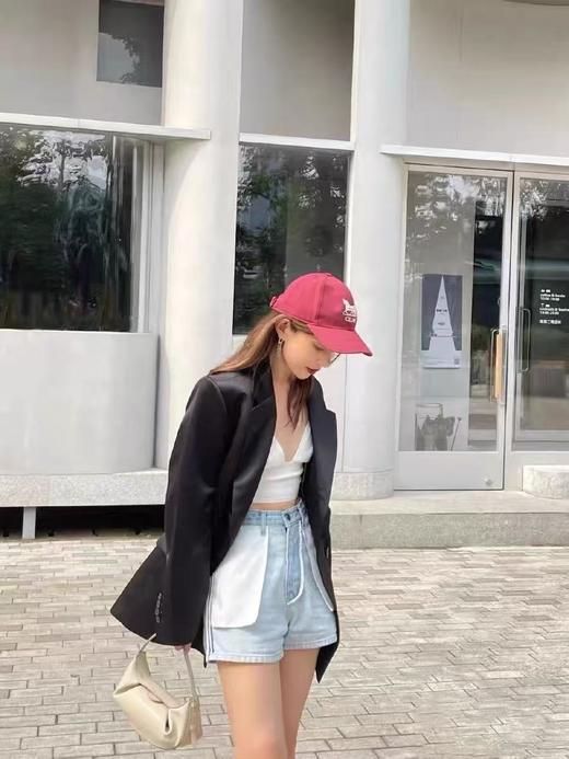 七夕福利-NO退 醋酸~明星同款【外套】缎面65%醋酸爱心条纹镂空西装外套-喜出 商品图6