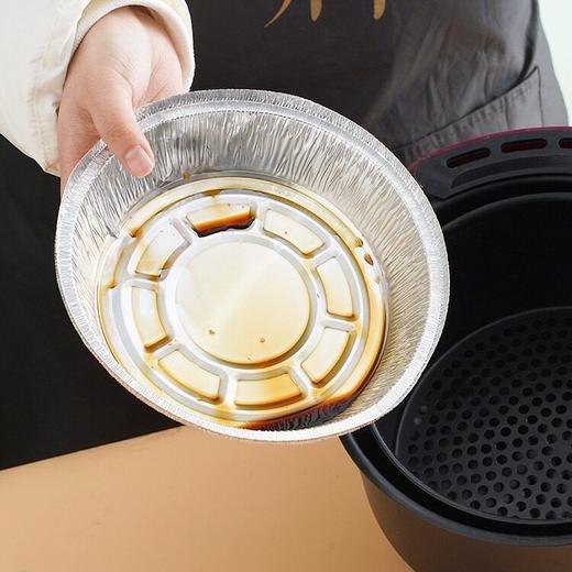 圆形专用鸡蛋花锡煲仔饭纸盒锡箔打包一次性纸盒锡粉丝盘纸碗甲烤 商品图3