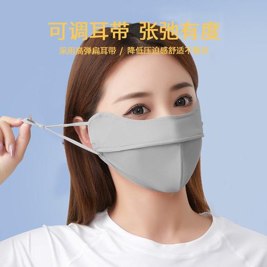 锦纶立体鱼骨防晒口罩软骨支撑夏女防紫外线薄款冰丝带骨护眼面罩 商品图1