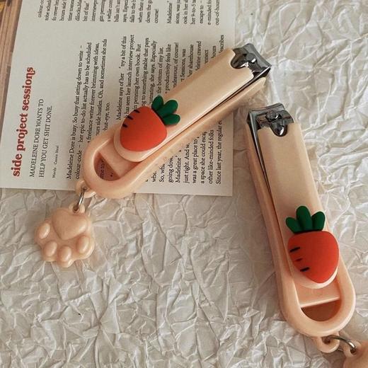 ins修甲少女指甲剪指甲钳便携美甲胡萝卜可爱高颜值指甲刀卡通 商品图2