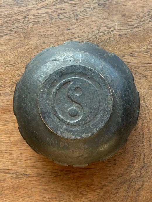 青铜太极八卦纹佛钵形香炉，顺丰包邮 商品图12