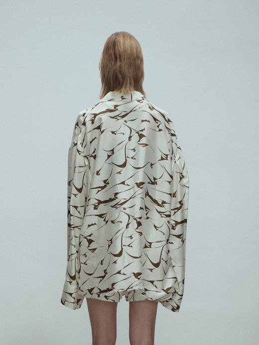 VC｜SS25079 Tully silk shirt  [衬衫 棕印花 / 蓝印花 ] 商品图3