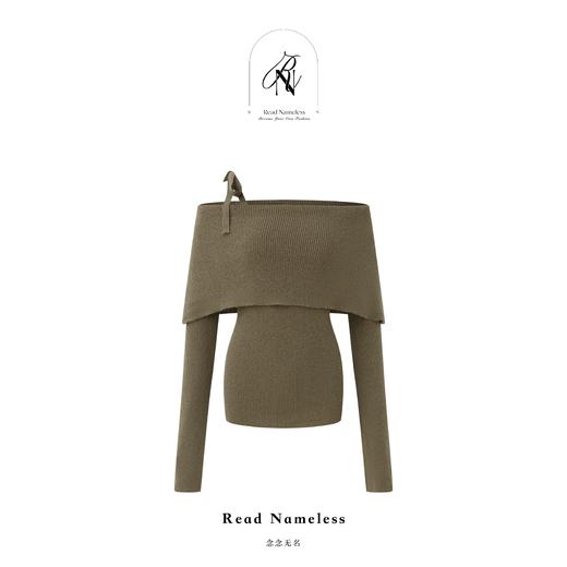 Read Nameless /橄榄绿露肩针织＋白色扭结半裙 2025/2/24 商品图1