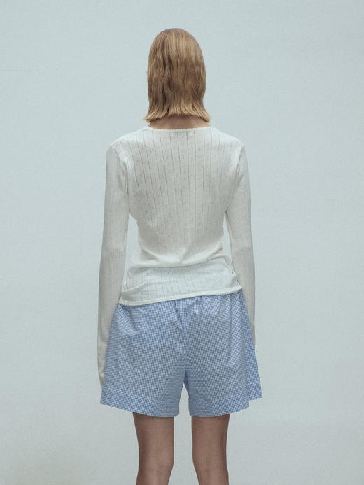 VC｜SS25089 Kaz basic shorts  [短裤 白 / 蓝 ] 商品图4