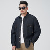 【DYG】大依优型薄款牛仔衬衫外套大码男装春夏新款翻领夹克纽扣开衫男胖子上衣加肥加大潮流 商品缩略图5