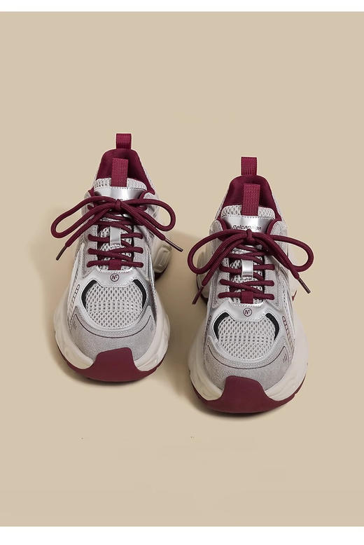 🌈◡̈ 春夏出勤率hin高的韩剧女主老爹鞋来咯🤩|【YiLuoShan拼接厚底增高运动老爹鞋】2个颜色🉑选噢!! •*¨*•姐妹们快快码住!!!💥运动鞋的搭配是万能滴~  商品图1