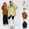 HOTDEMON春夏新款情侣款户外时尚百搭春秋季宽松工装防风防水夹克外套冲锋衣#745#J91 商品缩略图1