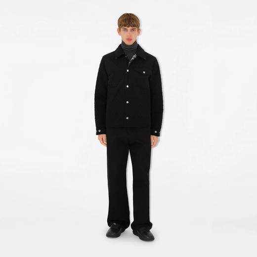 BURBERRY 巴宝莉 男士双面绗缝尼龙夹克棉服 黑色 8095029 A1189 商品图1