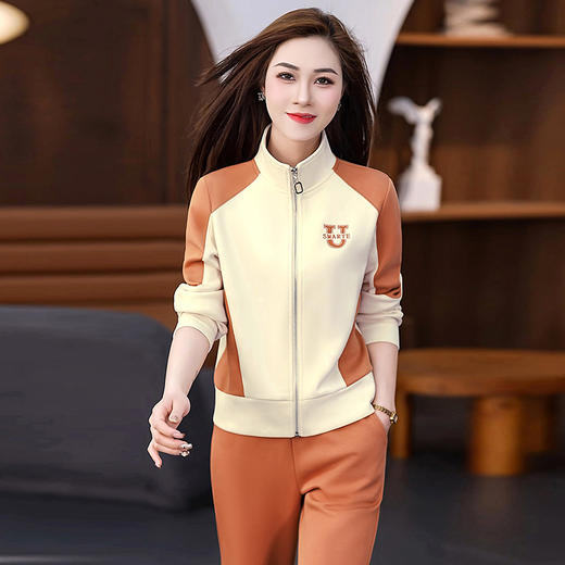 雀说洋气休闲运动服套装女两件AL413035 商品图5