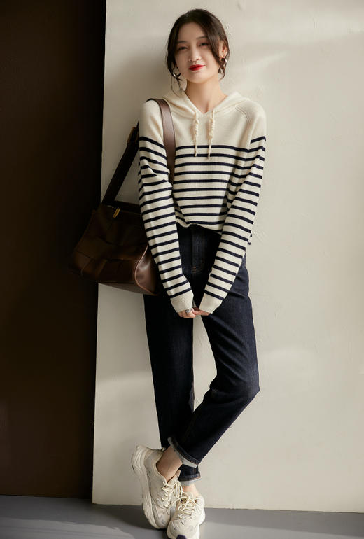 【79元超值价！】G弟同款针织连帽衫 面料软糯亲肤云朵般触感 多色可选 百搭显瘦 商品图4