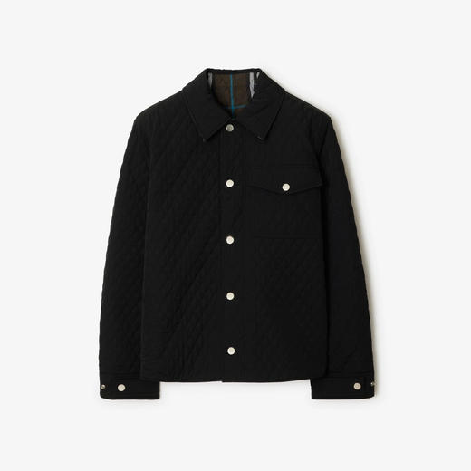 BURBERRY 巴宝莉 男士双面绗缝尼龙夹克棉服 黑色 8095029 A1189 商品图0