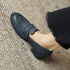 【预售5天】擦色羊皮简约深口单鞋，一脚蹬乐福鞋休闲复古风小皮鞋DTN&B1053-3 商品缩略图1