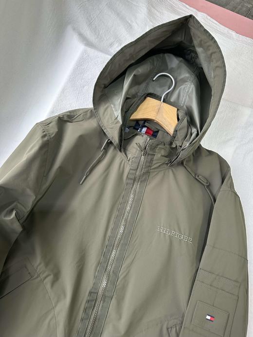 贝壳三 美式休闲梭织抽绳下摆外套梭织简约防风冲锋衣夹克C022406 商品图4