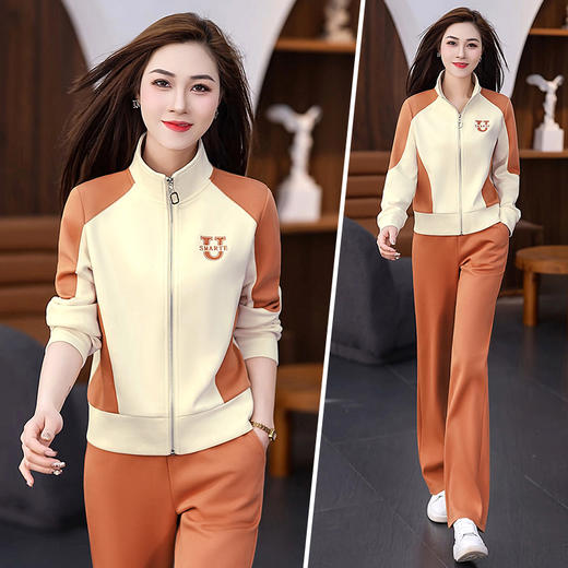 雀说洋气休闲运动服套装女两件AL413035 商品图1