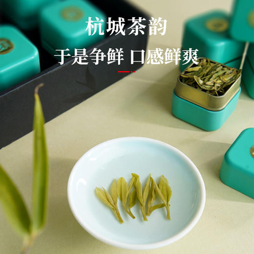 【新茶上市】湖畔居2025春茶明前精品西湖龙井小方罐礼盒装正宗绿茶叶80g 商品图1