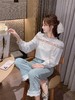 张心子【织梦浪漫】春款圆领法式蕾丝拼接衬衫上衣 U2502033 商品缩略图7