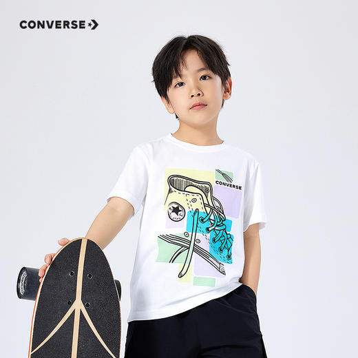 CONVERSE 夏 大童小童 儿童童装T恤 CNVN-TE-H345 商品图0