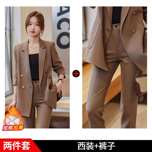 雀说高端西装套装女时尚气质休闲工作服西装外套ALX-805 商品图7