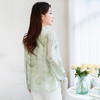 丁摩真丝衬衫女长袖衬衣新款气质休闲宽松显瘦古风印花桑蚕丝上衣AL12599600 商品缩略图3