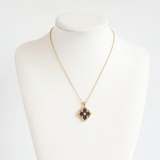 【闲置未使用】BUCCELLATI布契拉提OPERA TULLE吊坠JAUPENO17977大号蓝色珐琅opera歌剧院系列项链190225NJ22 现售价：27000 商品图5