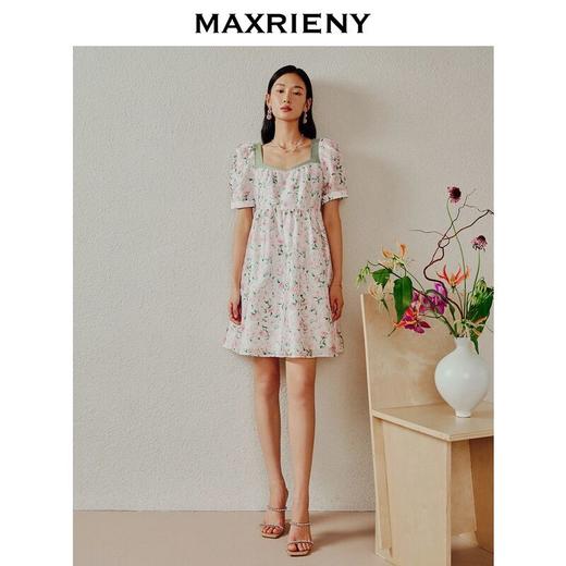 MAXRIENY连衣裙碎花气质修身显瘦夏季(货号:MC88DR320) 商品图0