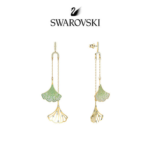 【保税】泸州仓 | 施华洛世奇 绿色银杏耳线 5527080 商品图0