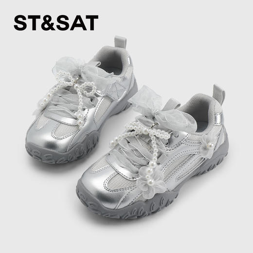 【童鞋】星期六时尚珍珠蝴蝶轻便女童德训鞋SSD1192L3K 商品图2