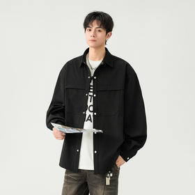 【宽松有度 抗皱清爽透气】SCWJ斯辰唯佳 情侣款百搭夹克衬衫