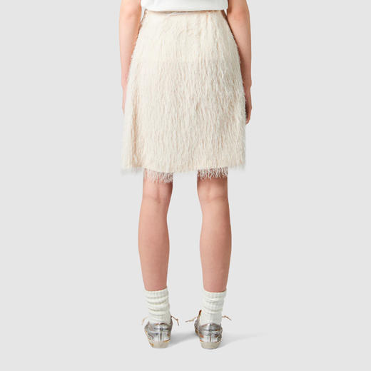 PHILIPPE MODEL 女士流苏半身裙 米色 GORD HS35 54 商品图2