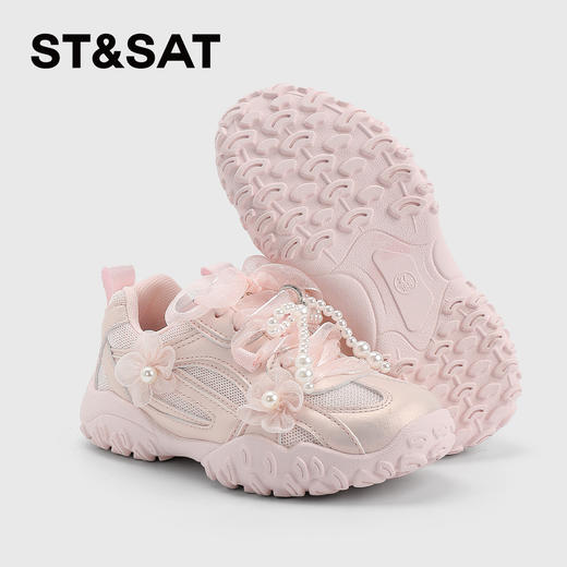 【童鞋】星期六时尚珍珠蝴蝶轻便女童德训鞋SSD1192L3K 商品图3