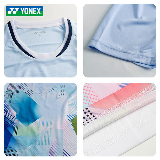 尤尼克斯YONEX羽毛球服速干短袖运动服 110155BCR/210155BCR男女款短袖 商品图4